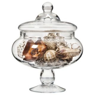 Threshold 12 Apothecary Jar With Decorative Mixed Vase Filler   White/Brown