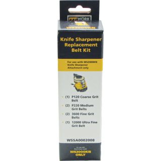 Work Sharp Knife Sharpener Replacement Belt Kit, Model WSSA0002008
