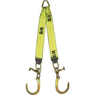 B/A Products V Straps with Hooks   Strap w/ 30 Inch Legs; 8 Inch J & T Hooks,