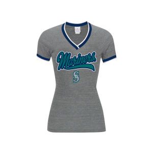Seattle Mariners 5th & Ocean MLB Womens Opening Night Triblend Baby Jersey T Shirt