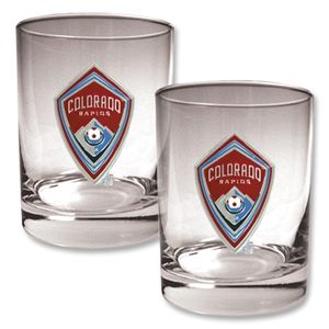 hidden Colorado Rapids 2 pc. Rocks Glass Set