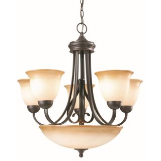 DHI CORP Design House 512624 Cameron 6 Light Chandelier   Oil Rubbed Bronze