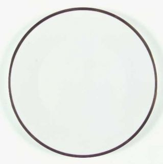 Minton Horizon Dinner Plate, Fine China Dinnerware   White With Gold Trim,No Dec