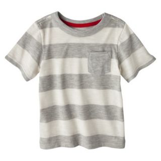Cherokee Infant Toddler Boys Short Sleeve Rugby Striped Tee   Shell 18 M