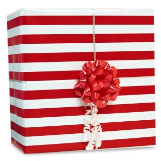 Red Stripe Gift Wrap Kit