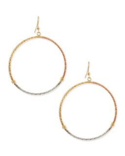 Small Mixed Gold Hoop Earrings