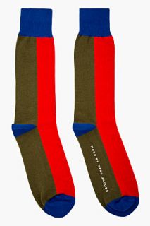 Marc By Marc Jacobs Blue Colorblocked Socks
