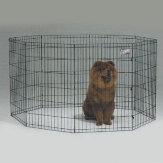 Midwest Black Exercise Pen without Door   558 48, 24W x 48H in.