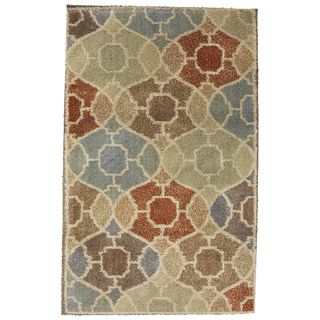 American Rug Craftsmen Shaggy Vibes Cathedral Butter Cup Rug (34 X 56)