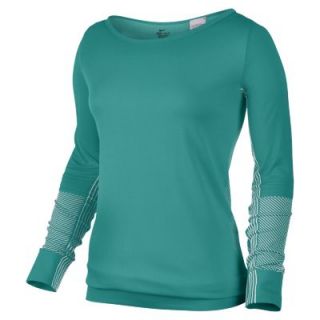 Nike Dri FIT Knit Epic Crew Womens Training Shirt   Green