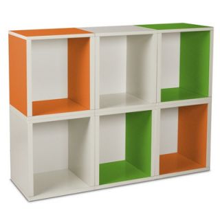 Way Basics Eco Friendly Modular Storage Cubes Plus PS MCP 6 Finish Green, Or