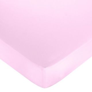 Pink and Lavender Butterfly Fitted Crib Sheet   Pink