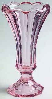 Fostoria Virginia Pink Flower Vase   Stem #2977, Pink,   Heavy Pressed