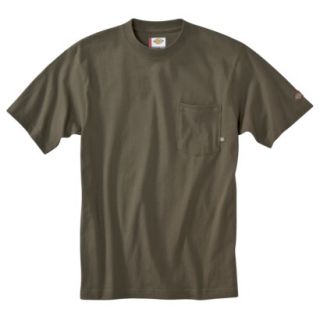 Dickies Mens Short Sleeve Pocket T Shirt with Wicking   Moss Green L T