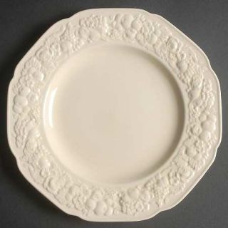 Crown Ducal Florentine Dark Cream Luncheon Plate, Fine China Dinnerware   Dark C