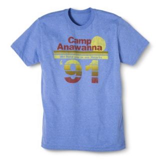 Mens Salute Your Shorts Camp Anawanna 91 Graphic Tee   Lite Blue L