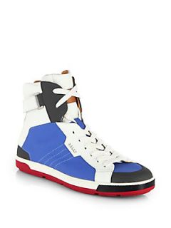 Bally Leather High Top Sneakers