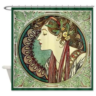  Alphonse Mucha Laurel Shower Curtain  Use code FREECART at Checkout