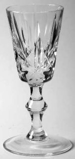 Imperial Crystal (Import) Clara (Import) #313 Cordial Glass   Stem 313,Criss Cro