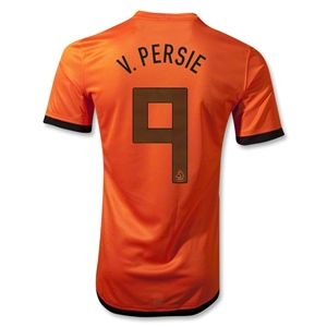 Nike Netherlands 12/14 v. PERSIE 9 Authentic Home Soccer Jersey
