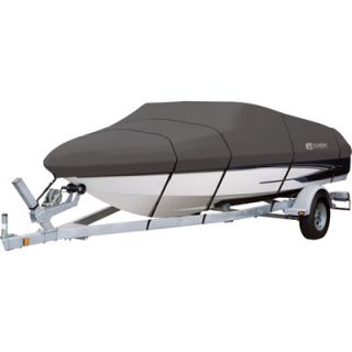 Classic Accessories StormPro Heavy Duty Boat Cover   Charcoal, Fits 20ft. 22ft.