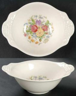 Homer Laughlin  Th11 Lugged Cereal Bowl, Fine China Dinnerware   Eggshell Theme,
