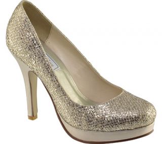 Womens Touch Ups Candice   Champagne Glitter High Heels