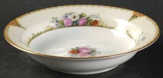 Celebrate Vivienne Rim Fruit/Dessert (Sauce) Bowl, Fine China Dinnerware   Flora