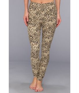 HUE Leopard Soft Twill Legging Womens Clothing (Khaki)