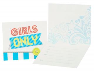 Girls Only Party Invitations