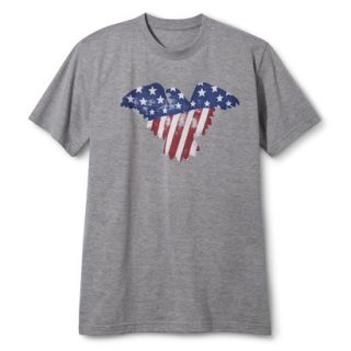 Mens American Flag Eagle Tee Shirt   Gray XL