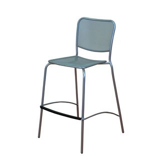 Soho Platinum Barstool (set Of 2) (PlatinumMaterials SteelFinish PlatinumDimensions 21.5Dx19Wx42.5 Weight 34 pounds )