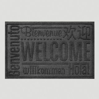 World Wide Welcome WaterGuard Standard Doormat, Charcoal   World Market