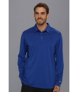Ashworth AM3066 Performance L/S Golf Shirt Mens Long Sleeve Pullover (Blue)