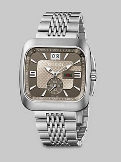 Gucci Coupé Collection Watch/Brown Dial   Silver