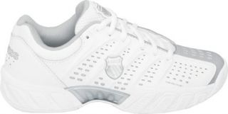 Womens K Swiss Bigshot Light   White/Silver Gym Shoes
