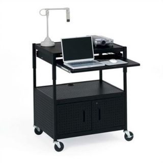 Bretford Height Adjustable Multimedia Presentation Cart with 10 Electrical Ou