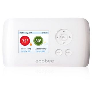 Ecobee EBSmartSi01 Thermostat, Smart Si WiFi Enabled Full Color Screen Residential Series