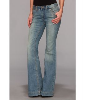Free People Berkley Flare in 9 To 5 Wash Womens Jeans (Blue)