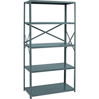 Quantum Heavy Duty 18 Gauge Industrial Steel Shelving   6 Shelves, 48 Inch W x