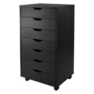 Winsome Halifax 7 Drawer Closet Cabinet   Black   20792