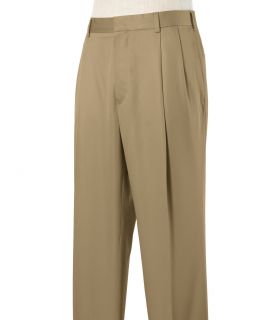 Stays Cool Wrinkle Free Pleated Cotton Pants  Sizes 44 48 JoS. A. Bank