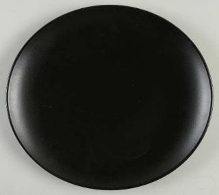 Pier 1 Modern Ebony Dinner Plate, Fine China Dinnerware   Solid Black,Round Shap