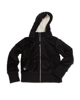 Dotted Bubble Hoodie, Black, 4 6