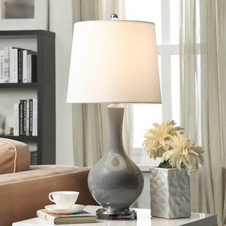 Auva Grey Table Lamp