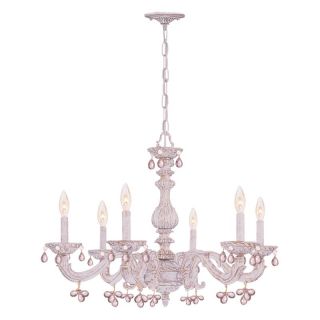 Crystorama 5226 AW Sutton Chandelier   28W in.   5226 AW AMBER