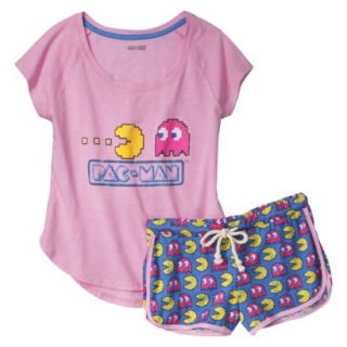 Pacman Juniors Pajama Set   Pink XL(15 17)