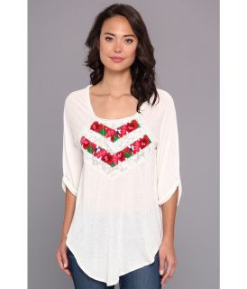 Free People She Needs To Roam Top Womens Blouse (Beige)