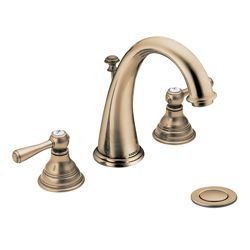 Moen T6125aZ Kingsley 2 handle High Arc Antique Bronze Bathroom Faucet