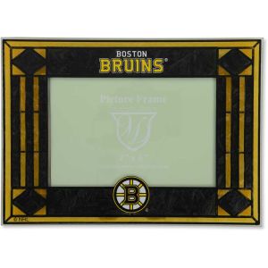 Boston Bruins Art Glass Picture Frame